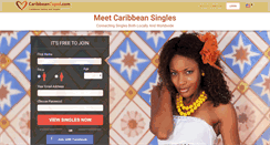 Desktop Screenshot of caribbeancupid.com