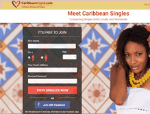 Tablet Screenshot of caribbeancupid.com